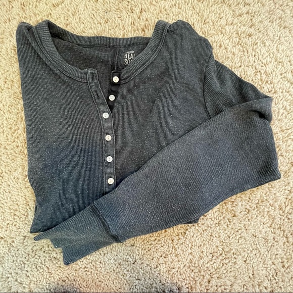AerieRealSoft Long Sleeve Shirt - Picture 3 of 4